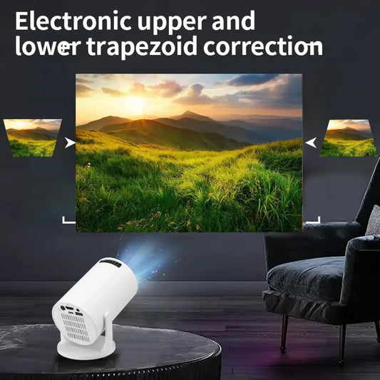 Mini 4K Portable Projector | 270° Rotatable Wi-Fi/Bluetooth | Wireless HDMI | Home Theater Outdoor Movie Night