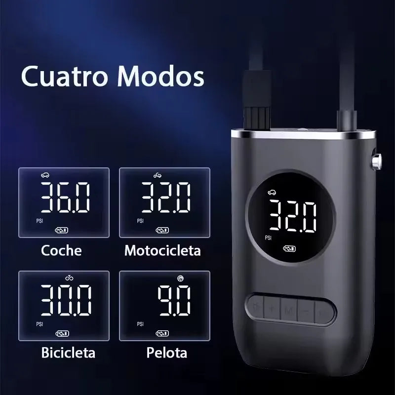 Mini Car Electric  Inflation Air Pump Portable Wireless Handheld Charging Digital Display Tire Pump For Car Motorcycle Bike Ball