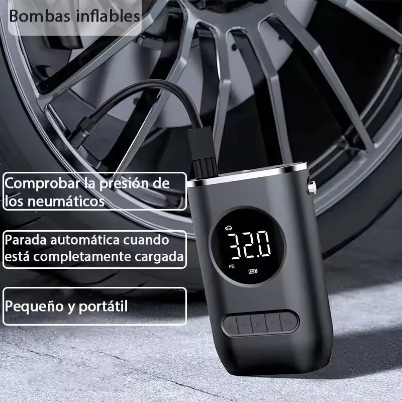 Mini Car Electric  Inflation Air Pump Portable Wireless Handheld Charging Digital Display Tire Pump For Car Motorcycle Bike Ball